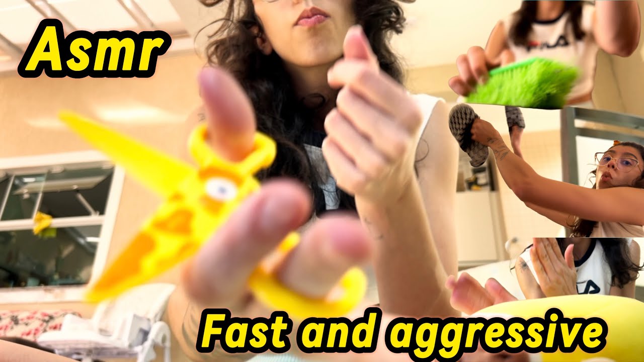 Random ✨ FAST AND AGGRESSIVE ASMR ✨ tiggers / hair cut / massage …