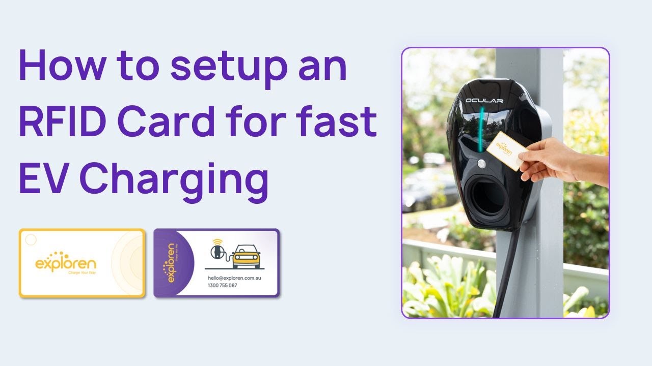How to Set Up RFID Card | Fast & Convenient EV charging | Exploren