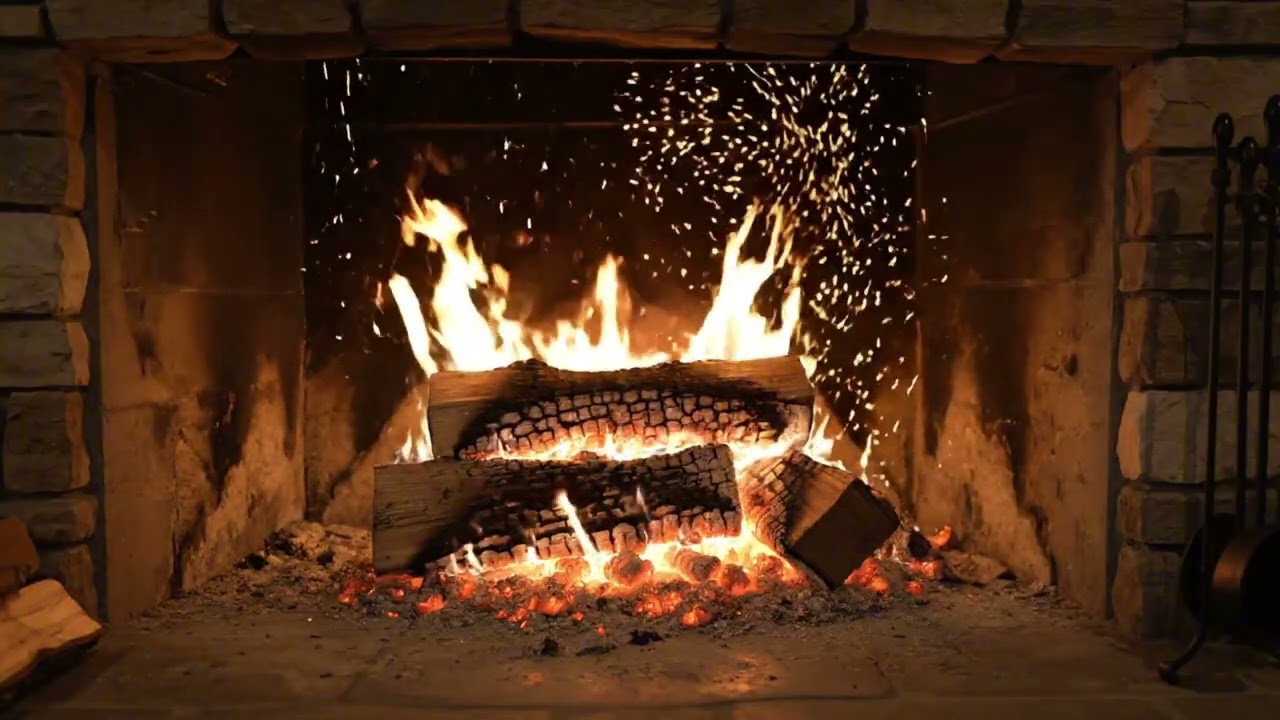 Romantic Fireplace Sounds for Valentine’s Day 🔥 | Cozy Fire Ambience & Ambient Synths (3 Hours)
