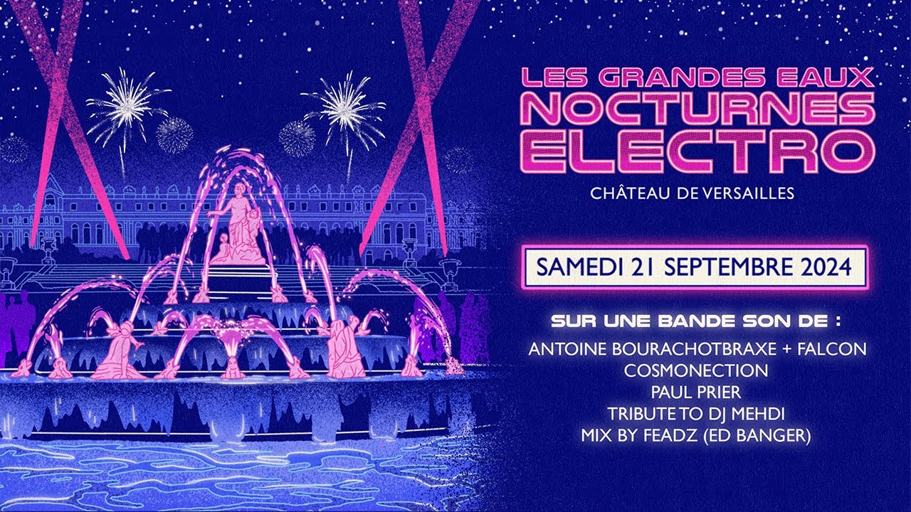 [Teaser] Les Grandes Eaux Nocturnes Electro 2024 ⚡ | Ch&acirc;teau de Versailles