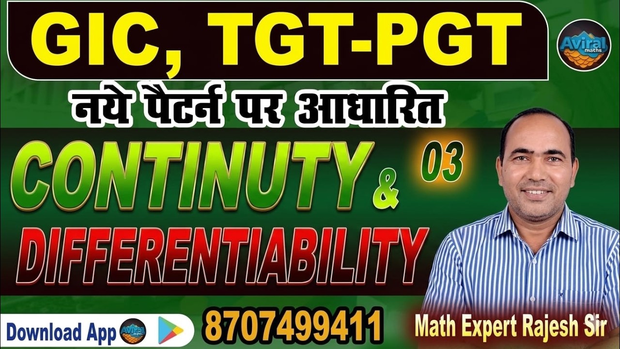 Continutiy & Diff. Lec 03