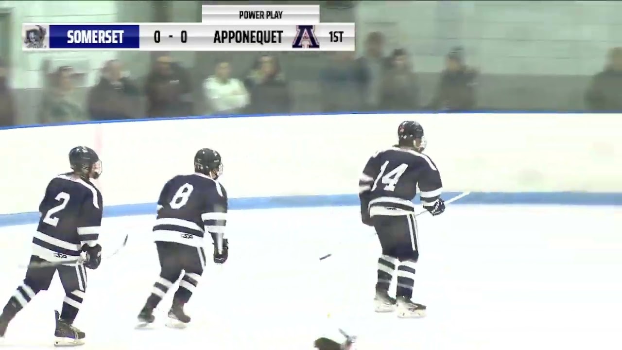 SBRHS Varsity Ice Hockey: S-B Blue Raiders vs.Apponequet Lakers