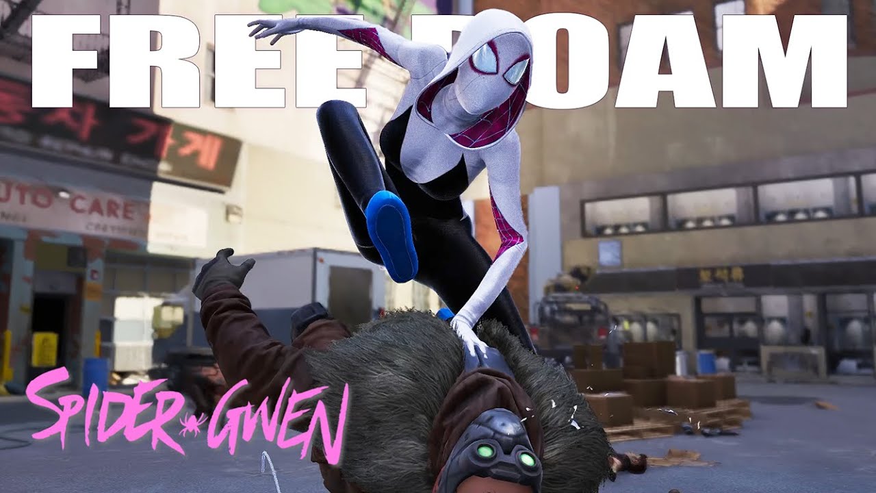 Spider-Gwen Free Roam Gameplay | No HUD | Marvel’s Spider-Man 2 Mod
