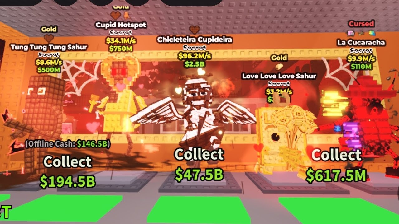 Steal a Brainrot Taco Tuesday Valentine's Edition | Chicleteira Cupideira | Cupid Hotspot | Roblox 