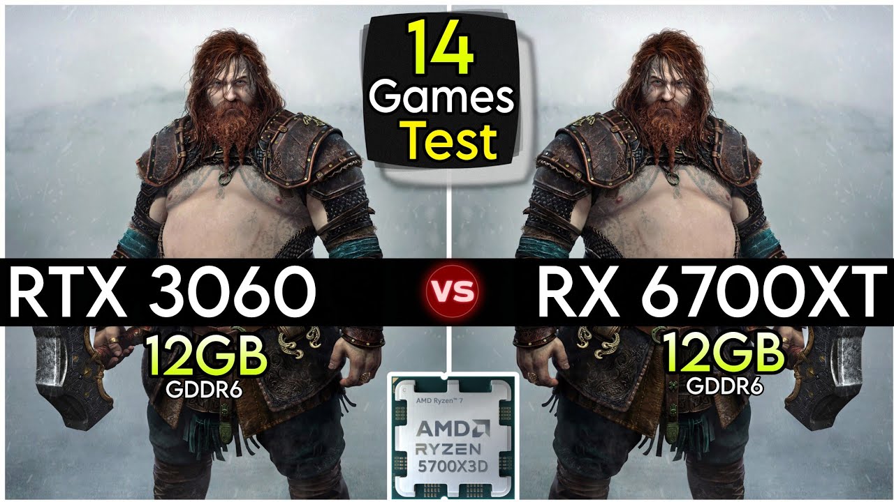 RTX 3060 vs RX 6700 XT - Test In 14 Games - Two Best Gpu's Comparison !