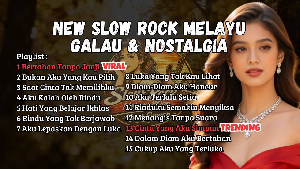 Slow Rock Melayu 80an Full Playlist 🎶 Lagu Galau  Klasik Melayu Terbaik - Diam-Diam Aku Hancur