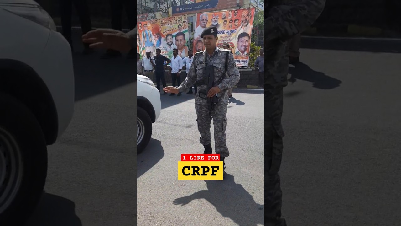 Dashing Central Reserve Police Force Officer #crpf #police #ips #capf #cisf #bsf #army #shorts