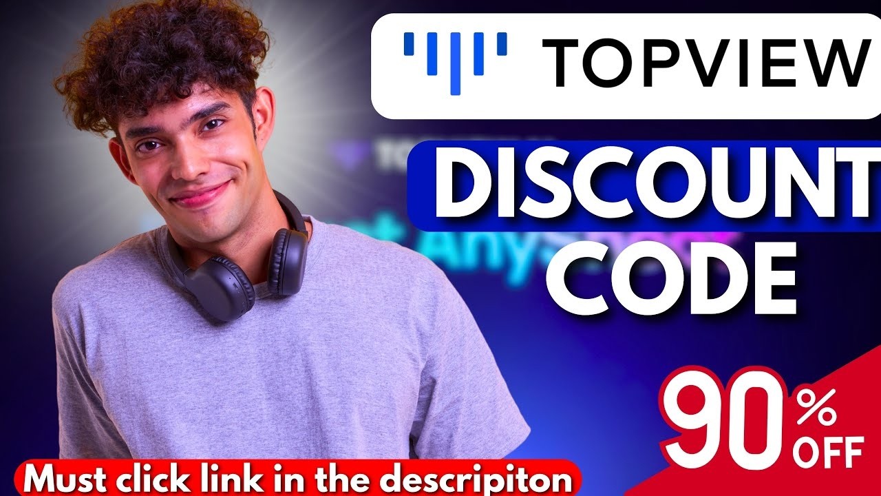 Topview AI Discount Code To Get 90% OFF On All Plans | Topview Discount Code 🚀