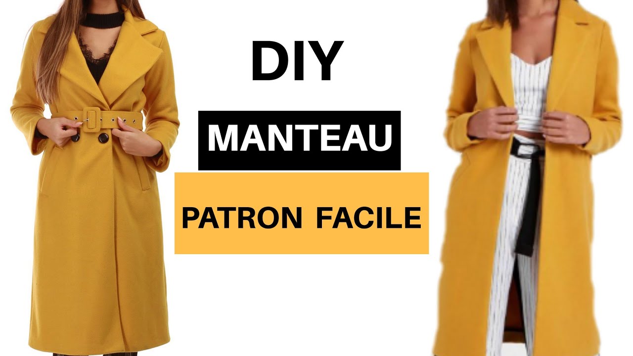 DIY, COMMENT TRACER, PATRON, MANTEAU, FEMME, ( tuto complet )