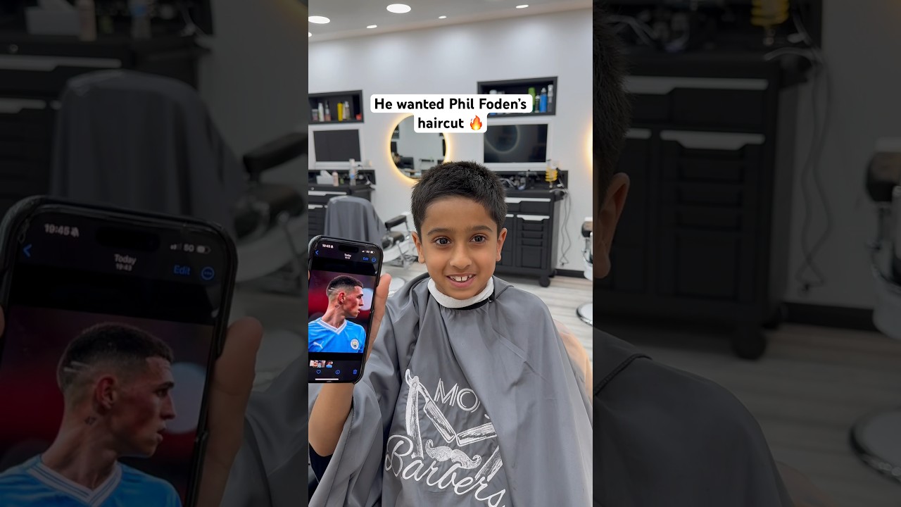 Он хотел стрижку Фила Фодена 🔥