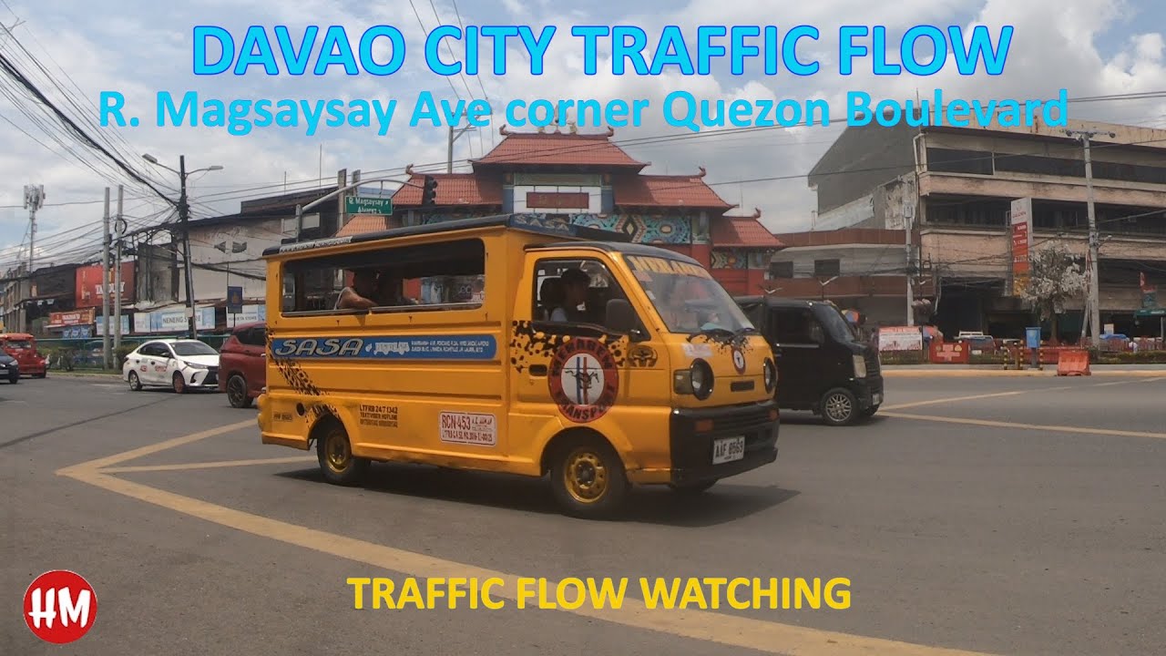 Traffic Flow Watching - R. Magsaysay Ave corner Quezon Boulevard, Davao City, Philippines
