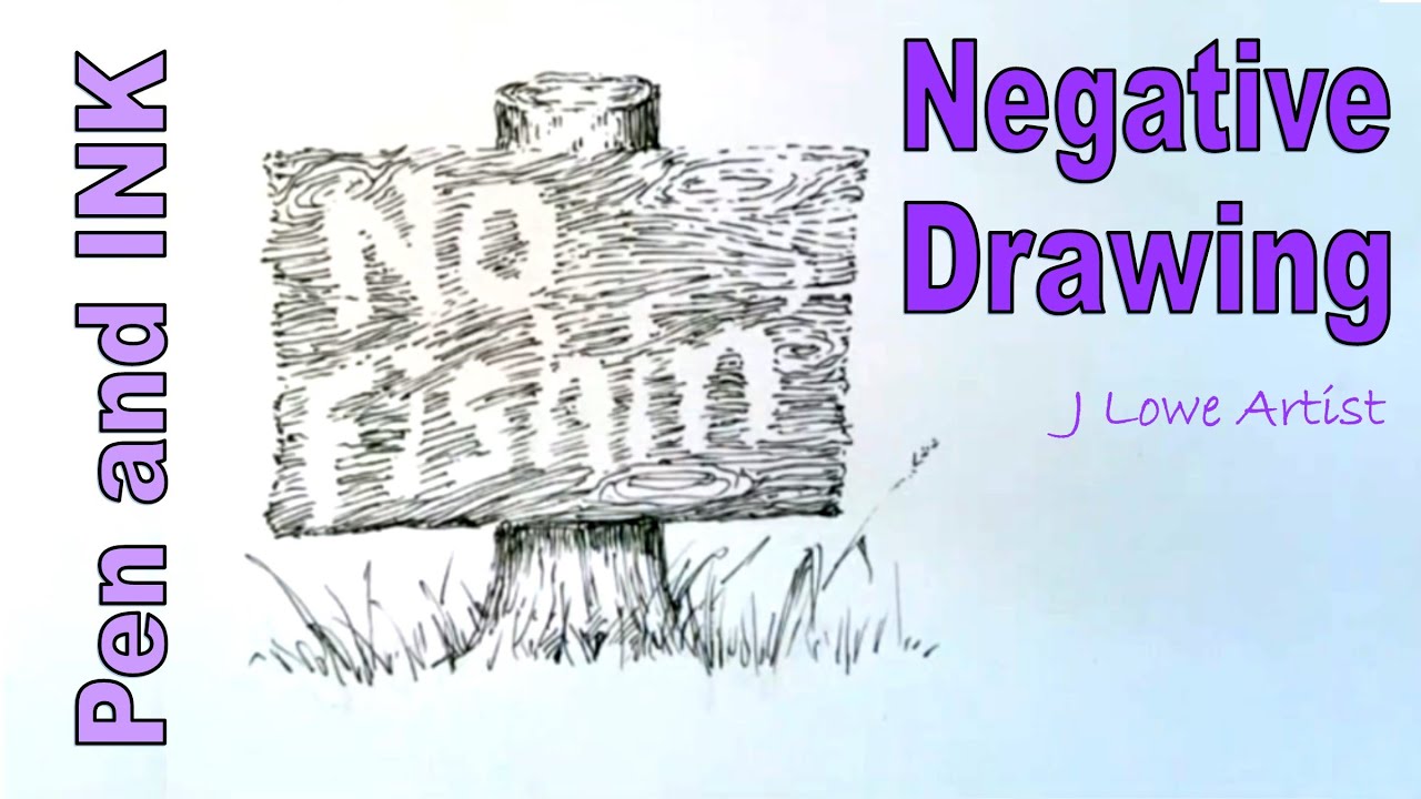 Negative Drawing with Pen and INK