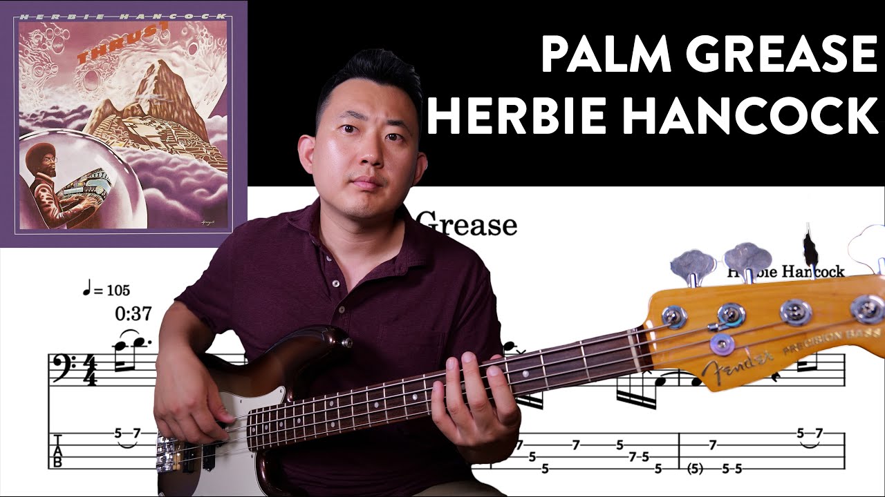 Herbie Hancock - Palm Grease Bass Cover with Tabs | Funky Groove | Peter K. Lee