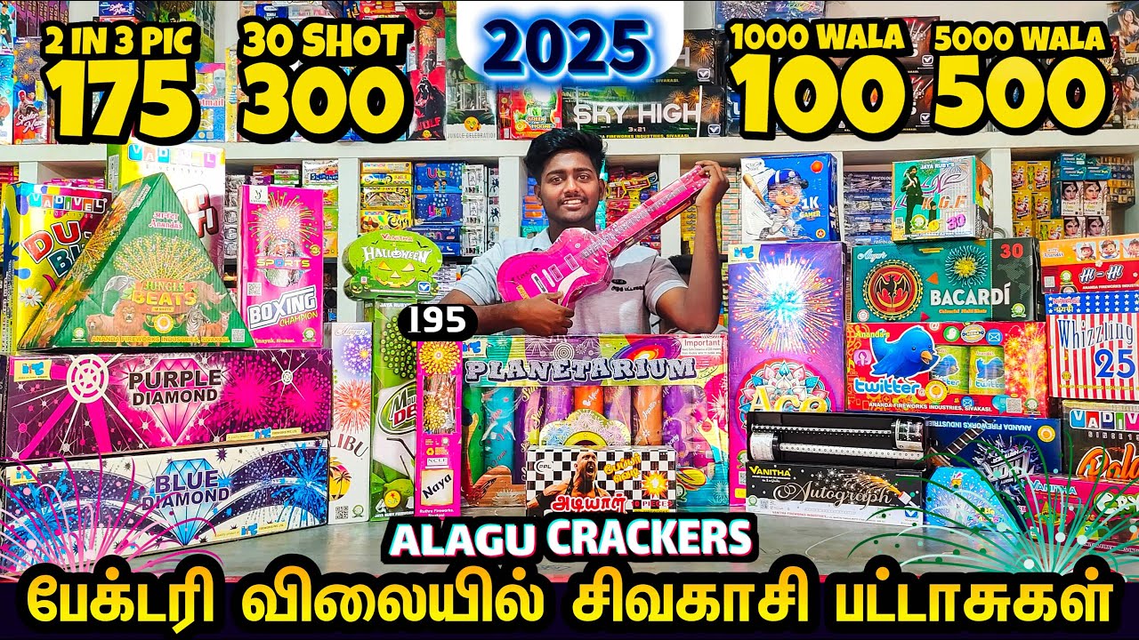 சிவகாசியை விட விலை குறைவாக பட்டாசுகள் | Sivakasi Crackers 2025 | Crackers 2025 | Crackers| Sky Media