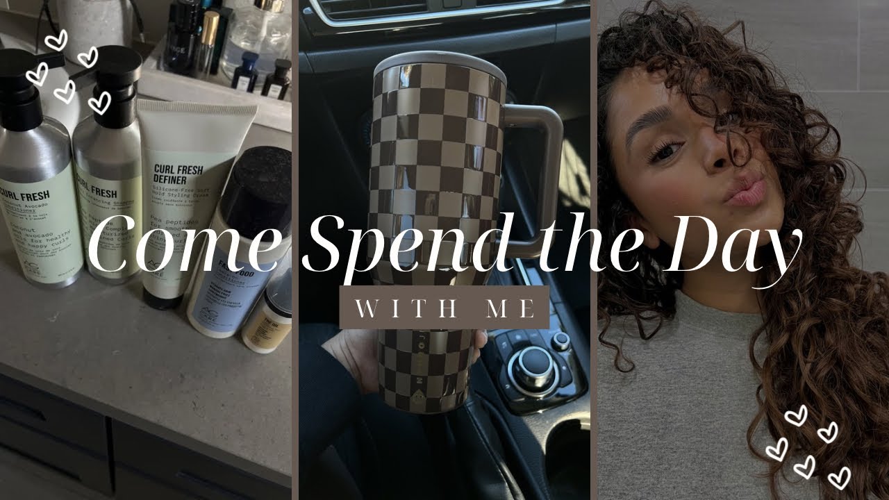 Come spend the day with me 🤍 a little life, content filming, and opening a package a brand sent over