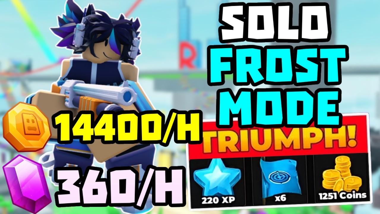 SOLO Frost Mode Фарм Монет Победа с Shotgunner + Полный Гайд | TDS Tower Defense Simulator