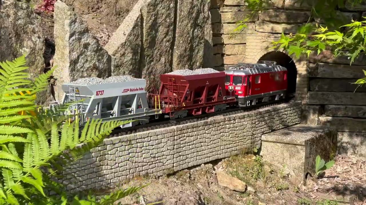 Le train de jardin au Printemps