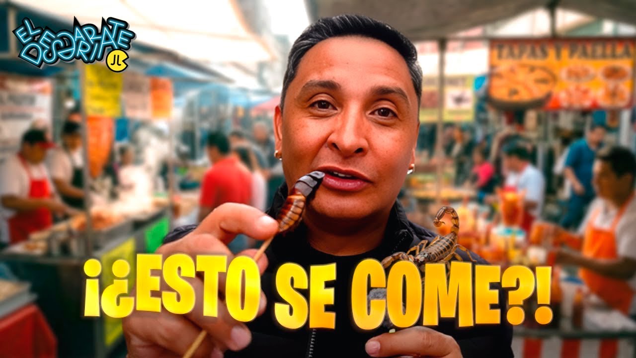 Se descontroló El TIANGUIS De La LAGUNILLA con JJ!! (Micheladas, Tapas, Insectos y mas..) 😱🍻