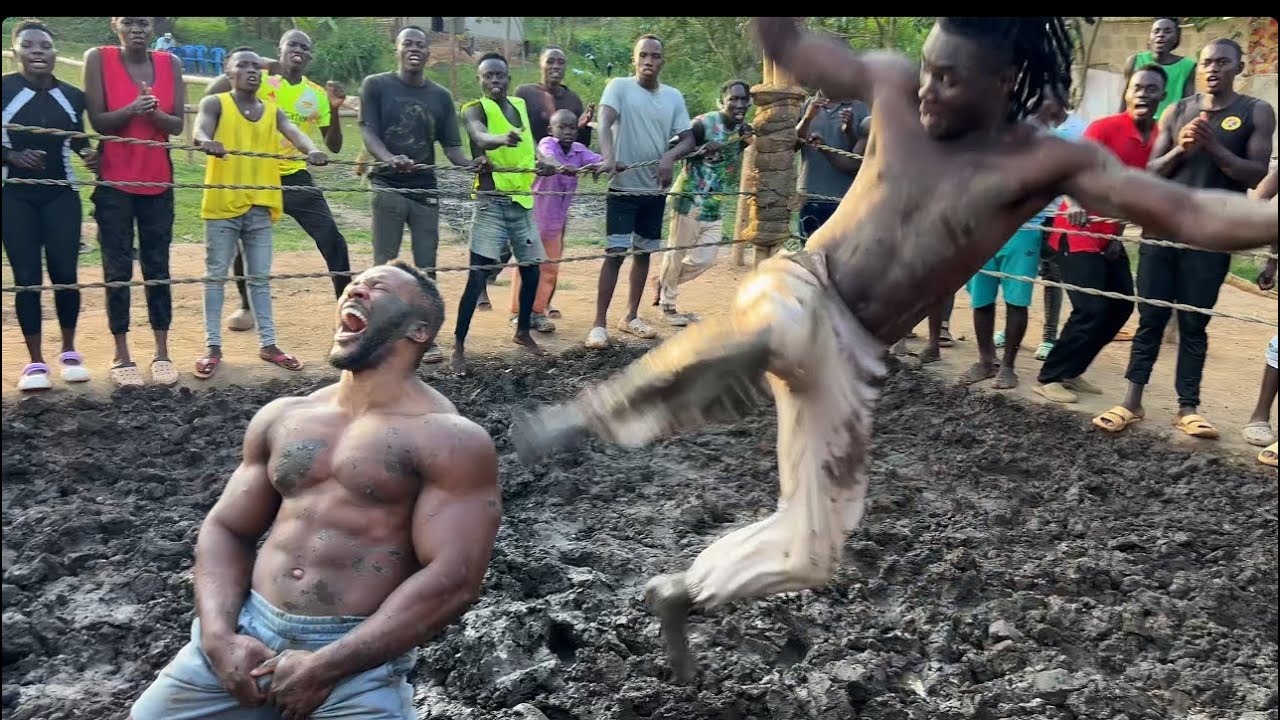 One man army takes down Nigerian tiger ! Softground wrestling uganda
