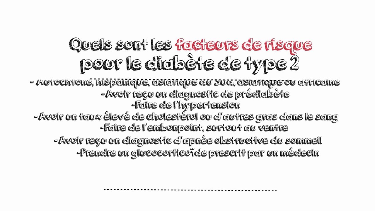 Facteurs de risque de la maladie du c&oelig;ur : Le diab&egrave;te