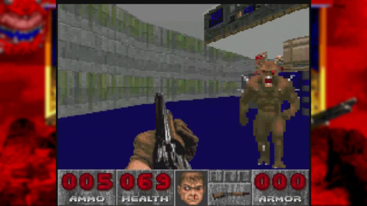 Doom 2 SNES - Map01 - Entryway (Rom Hack)
