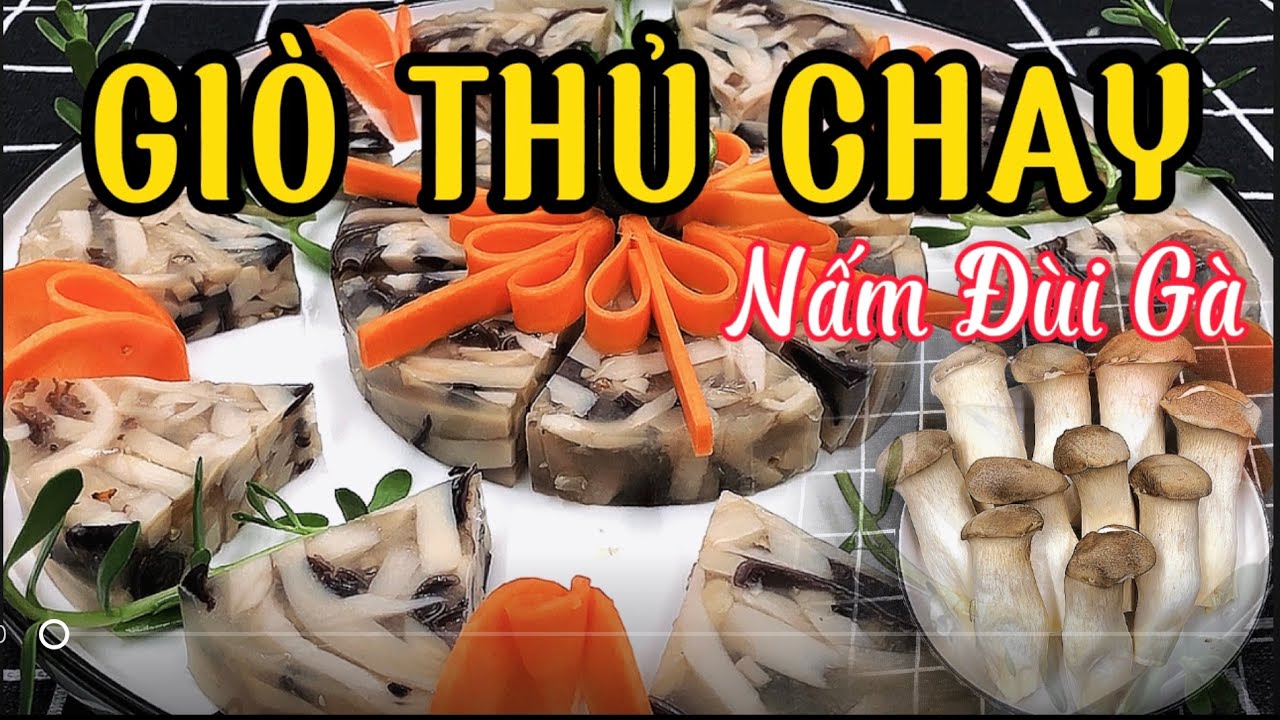 Cách làm GIÒ THỦ CHAY từ Nấm Đùi Gà rất ngon mà lại rất dễ làm, thành công 100% | ATHG