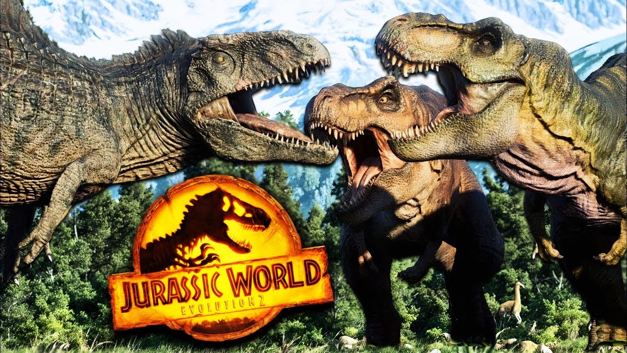 🦖T-REX BUCK AND DOE vs GIGANOTOSAURUS in Jurassic World Evolution 2
