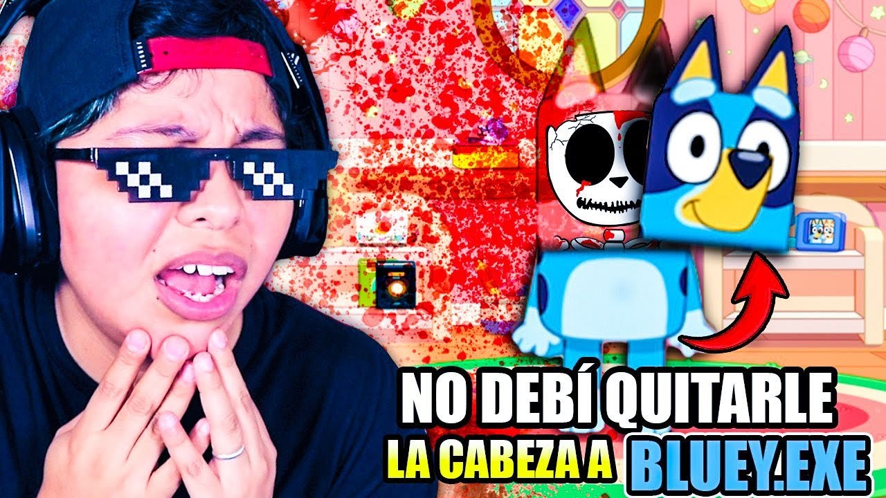 ❌ NO DEBÍ QUITARLE LA CABEZA A BLUEY en el JUEGO MALDITO DE BLUEY.EXE 😰😱 | Pathofail