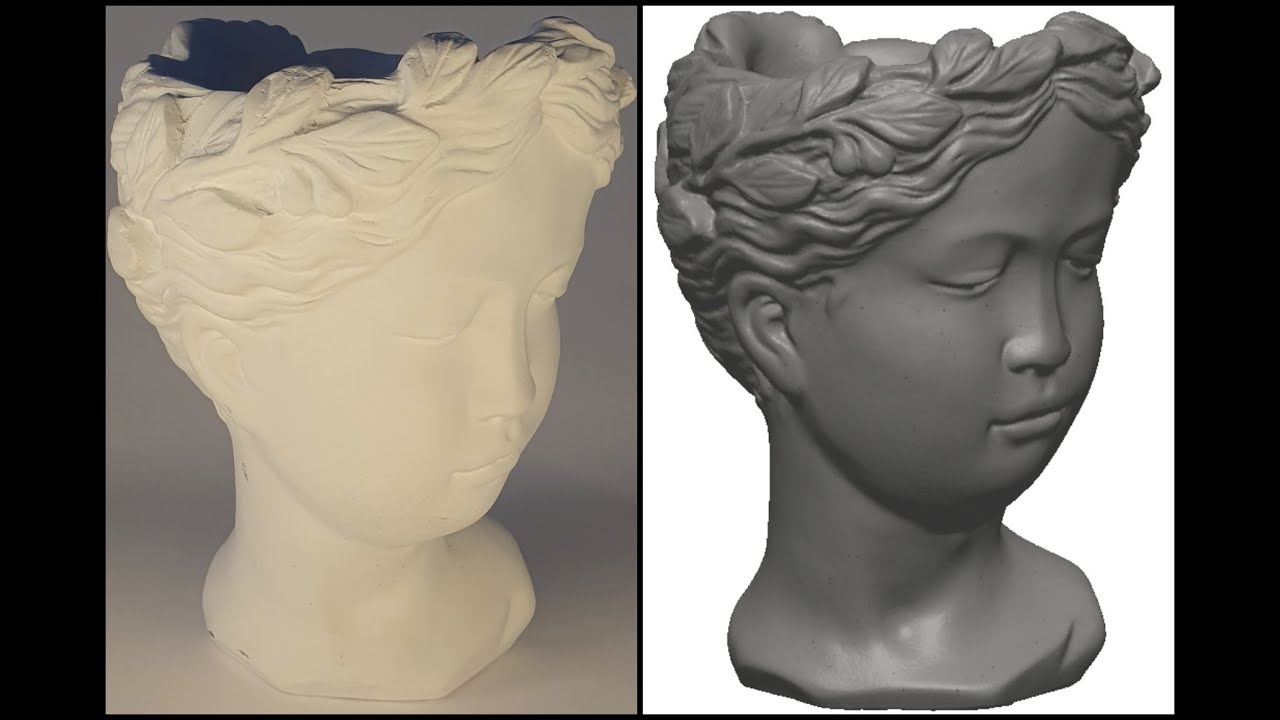 Roman Greek ladies head statue 3D model #shorts