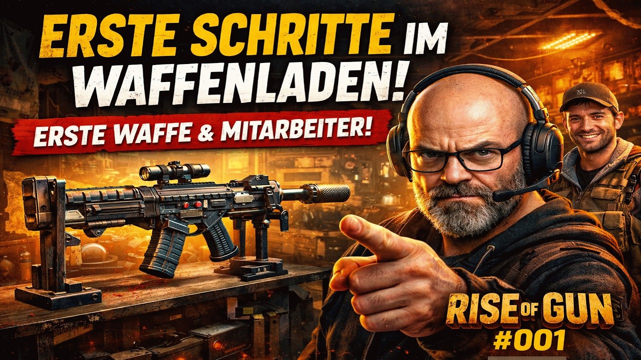 Erste Schritte im Waffenladen! 🔫 Mitarbeiter + erste Waffe | Rise of Gun #001