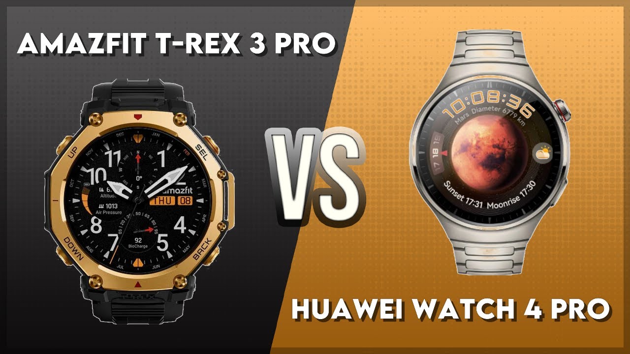 Сравнение Amazfit T-Rex 3 Pro и Huawei Watch 4 Pro