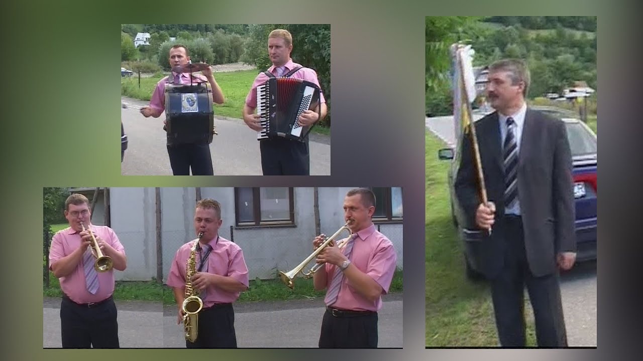 Zesp&oacute;ł z Woli Piskulinej i drużba Stanisław Chlipała ze Szczawy - 2006r