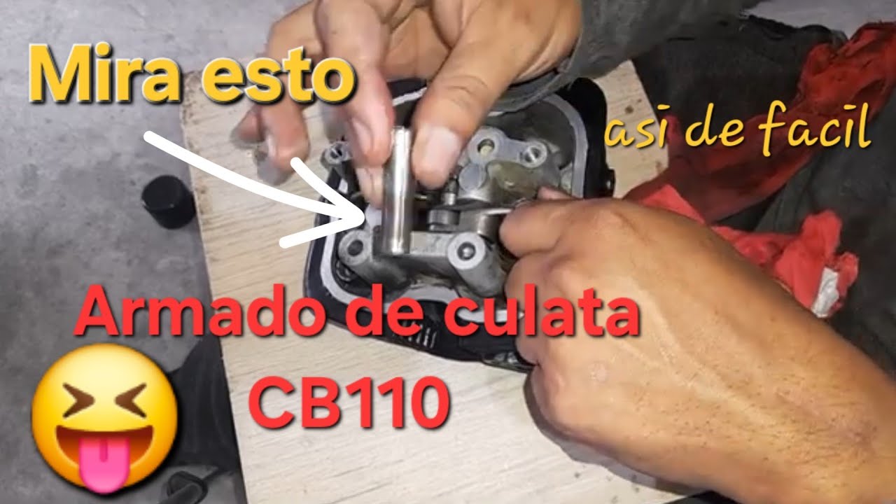 Cómo armar la culata de una CB110 paso a paso fácil
