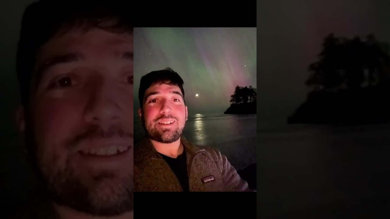Timelapse of the powerful Aurora Borealis storm that happened in May 2024