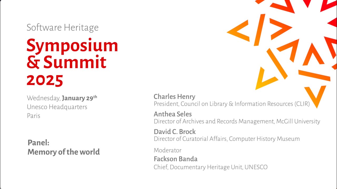 Symposium 2025 - Memory of the world panel