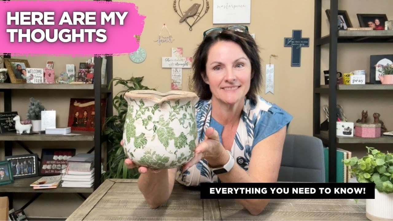 Tuscan Ceramic Plant Pot Review | Vintage Farmhouse Planter with Drainage