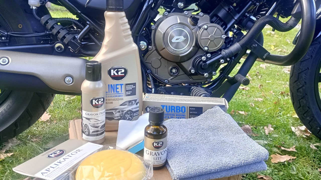 QJMOTOR SRV 125. Zabezpieczenie lakieru powłoką Gravon Lite od K2