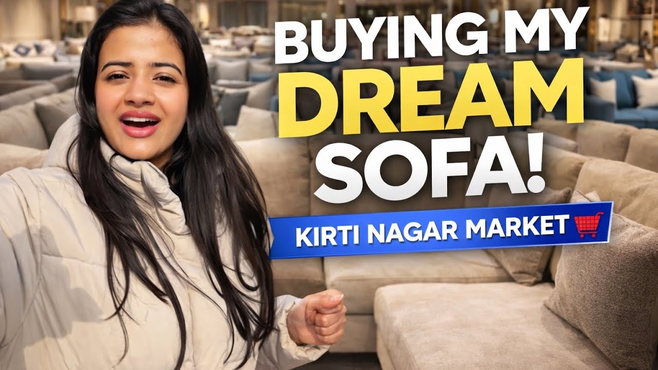 Furniture shopping day at Kirti Nagar Market!