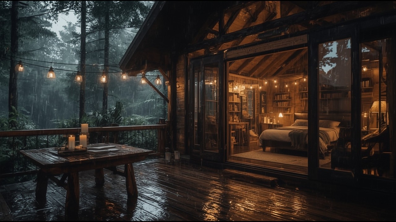 Forest Rain Sounds for Insomnia | Calm Night Ambience