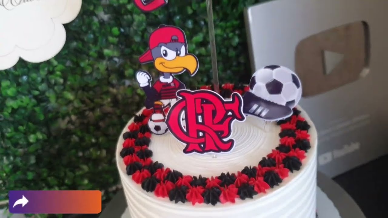 BOLO DO FLAMENGO | BICO 20 | ATELIÊ DOCE - LIDIANE OLIVEIRA