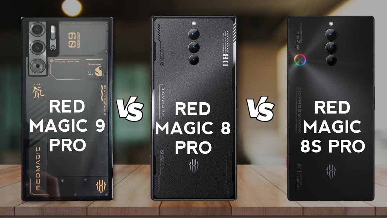 Red Magic 9 Pro vs Red Magic 8 Pro vs Red Magic 8S Pro