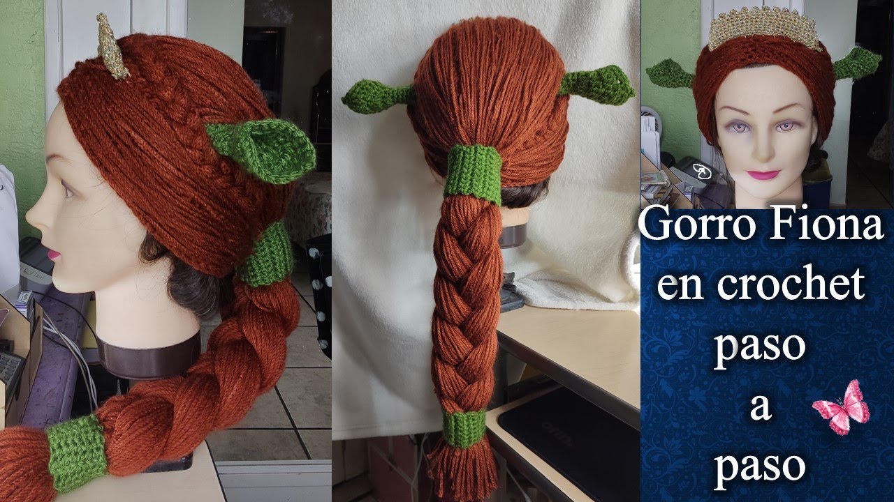 GORRO FIONA en crochet PASO A PASO