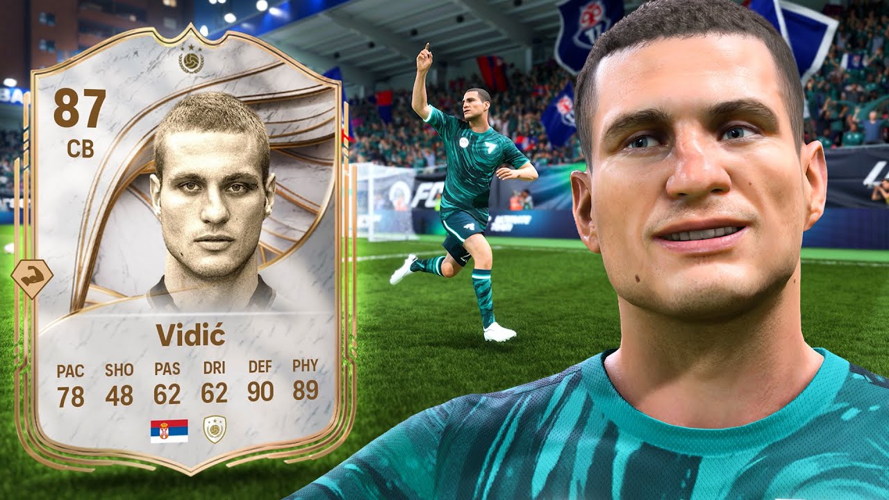 ЛУЧШИЙ ВЫБОР?! 👀 87 Icon Vidic! Обзор игрока FC 26