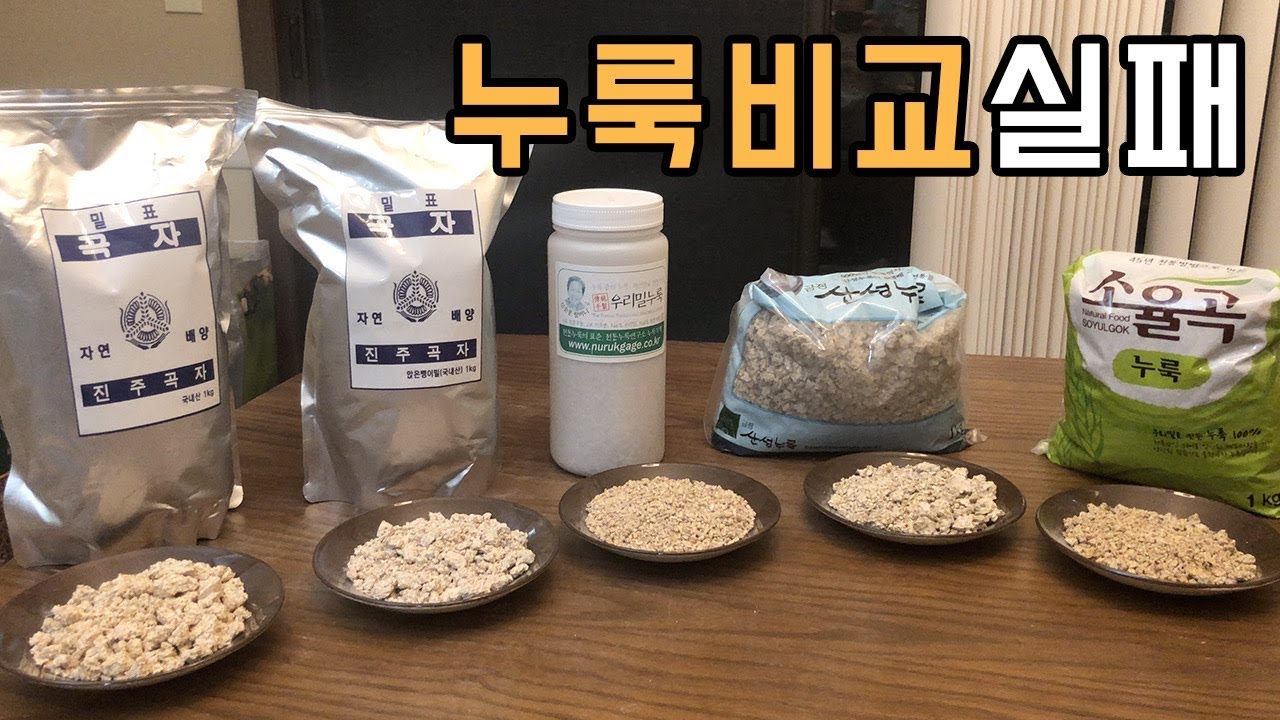 여러 가지 누룩으로 막걸리 만들기....는 실패