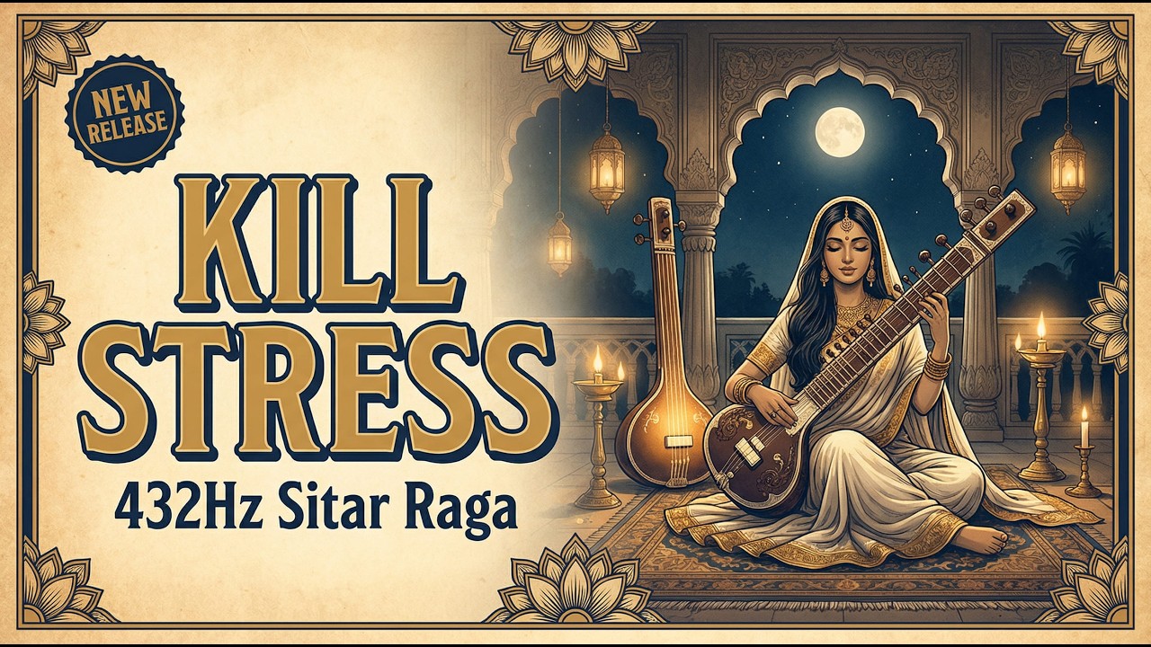 1 Hours 432Hz Sitar Raga for Deep Calm & Inner Peace