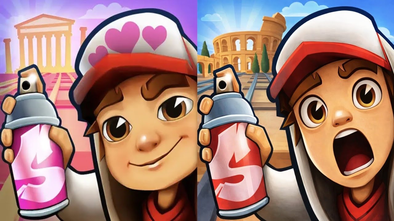Subway surfers: Greece love Odyssey 2024 🆚 Rome 2026 Map Comparison 