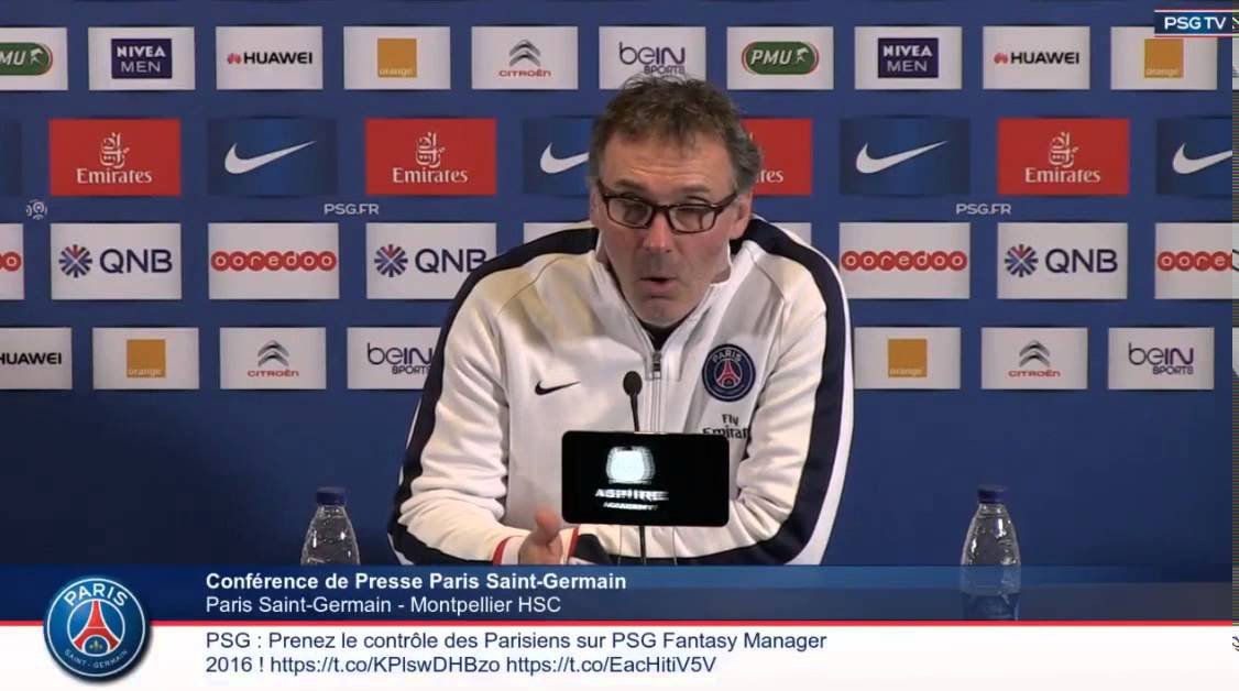 conférence lolo Blanc avant Montpellier 29e journée L1