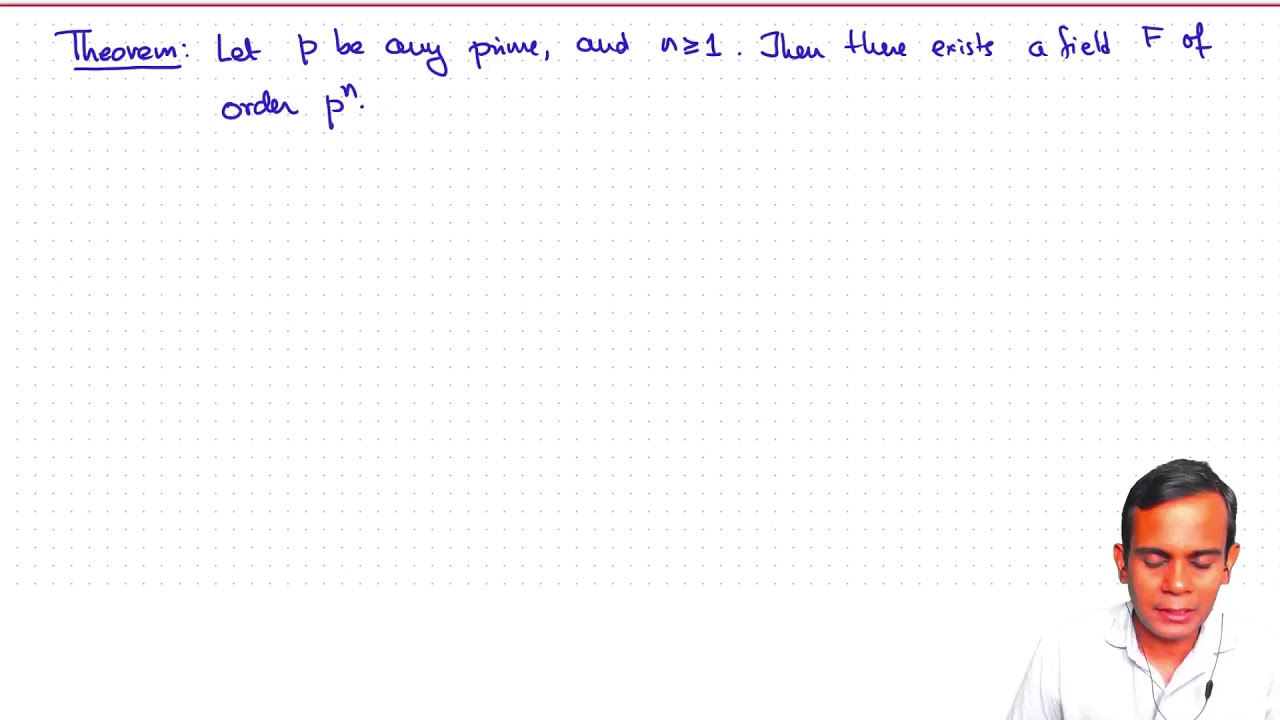 Existence Theorem for Finite Fields