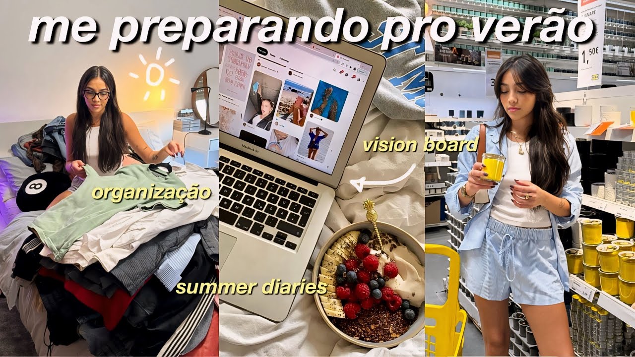 ME PREPARANDO PRO VERÃO || organizando o guarda roupa, shopping haul & vision board 🌺🌴