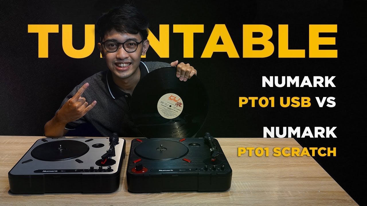 Review Portable Turntable Numark PT01 USB & PT01 Scratch Murah Banget !!